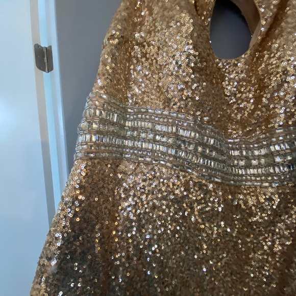 Sequin Gold Dress - Picture 3 of 4